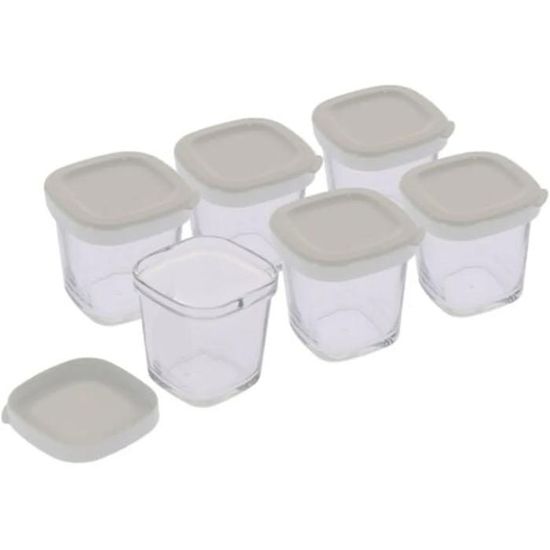 pots de yaourt par 6 pour robot moulinex yaourtiere seb 3665392377979 cdiscount electromenager