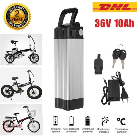 SINBIDE 36V 10Ah Batterie pour Velo electrique Li ion Rechargeable E Bike Batterie pour e Bike avec Chargeur et Serrure Antivol Cdiscount Sport