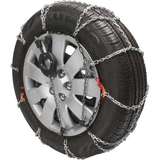 Chaînes à Neige SYNCHRO 9 Mm – Tension Automatique, Paire, Homologuées, Pour Pneus 97, Coffret Avec Gants Et Rustines - 10