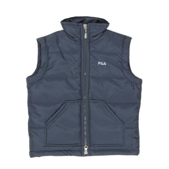 FILA Doudoune sans Manche Enfant Gar on Bleu Cdiscount Sport