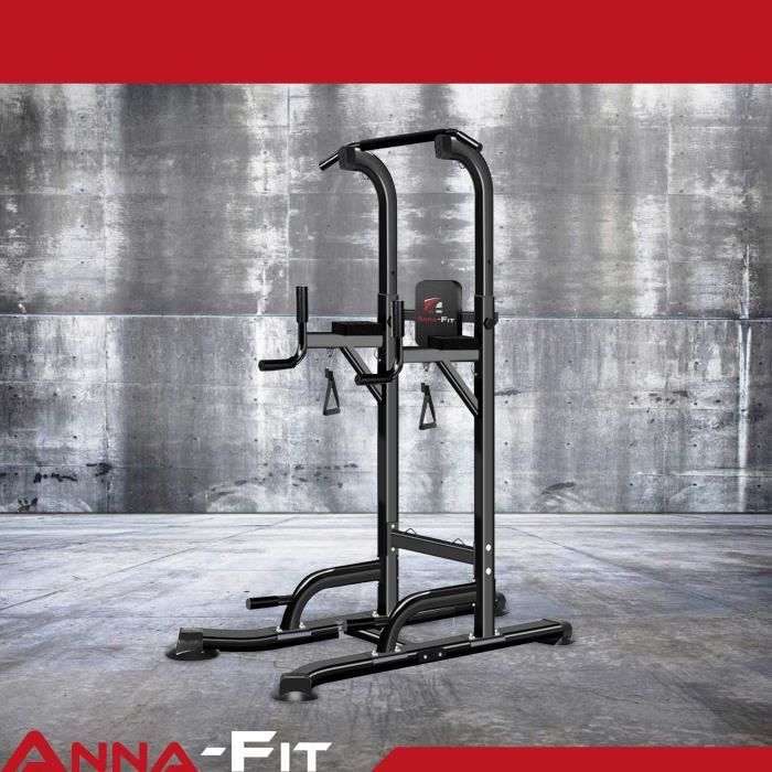 Tour de Musculation Anna-Fit Chaise Romaine Fitness pour un entraînement varié à la maison Barre de traction réglable, barre de dips