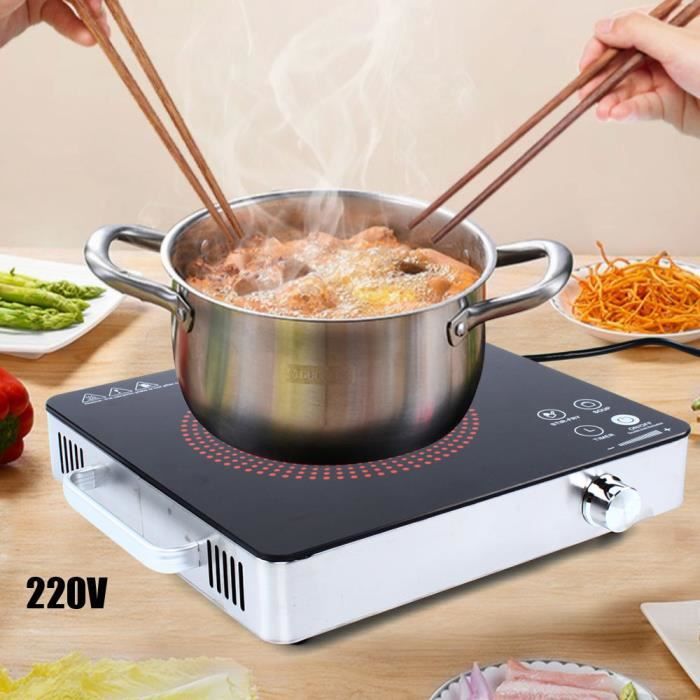 2200W 220V Cuisinière en céramique portative de brûleur de table de cuisson électrique de cuisine