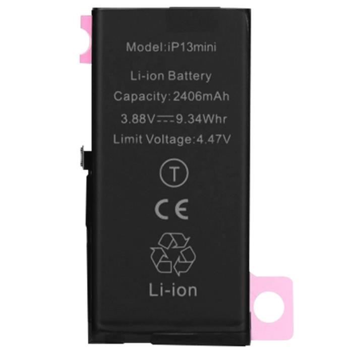 Batterie Interne iPhone 13 Mini 2406mAh 100% Compatible Remplace A2660