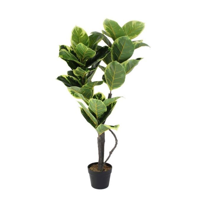 Plante verte artificielle en pot 110 cm Vert