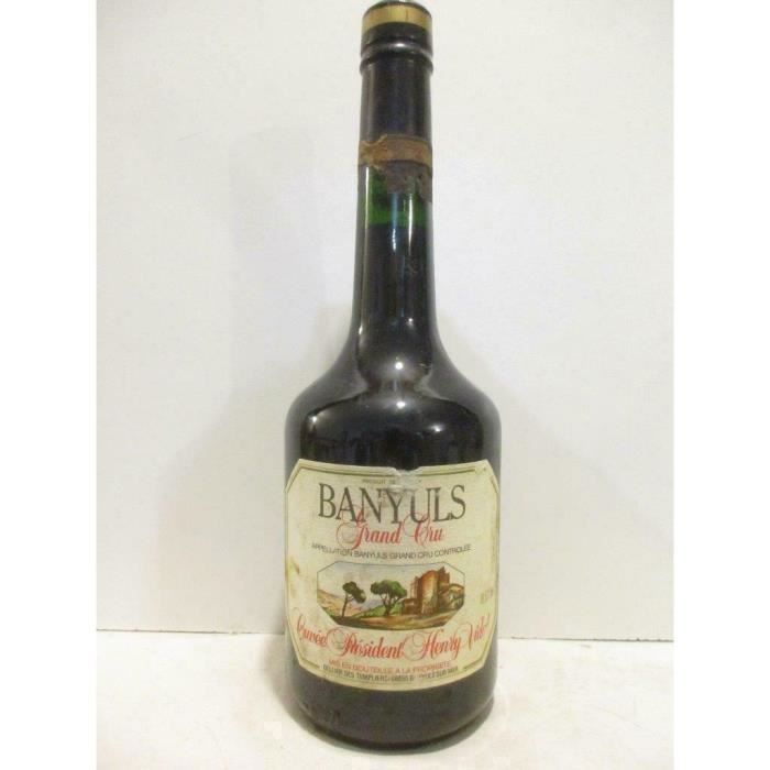 banyuls cellier des templiers grand cru cuvée président henry vidal (non millésimé années 1970 à 1980) VD rouge