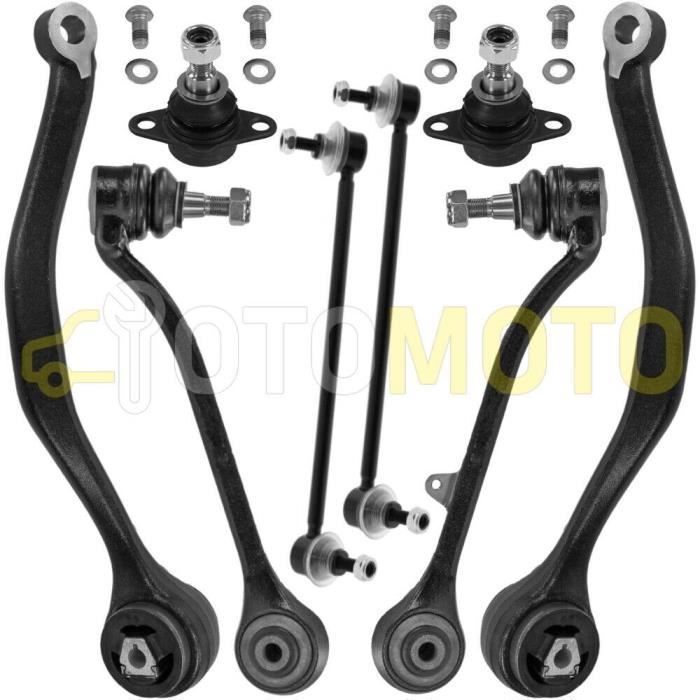 Kit bras de suspension avant compatible BMW X3 E83 composé de 8 pièces