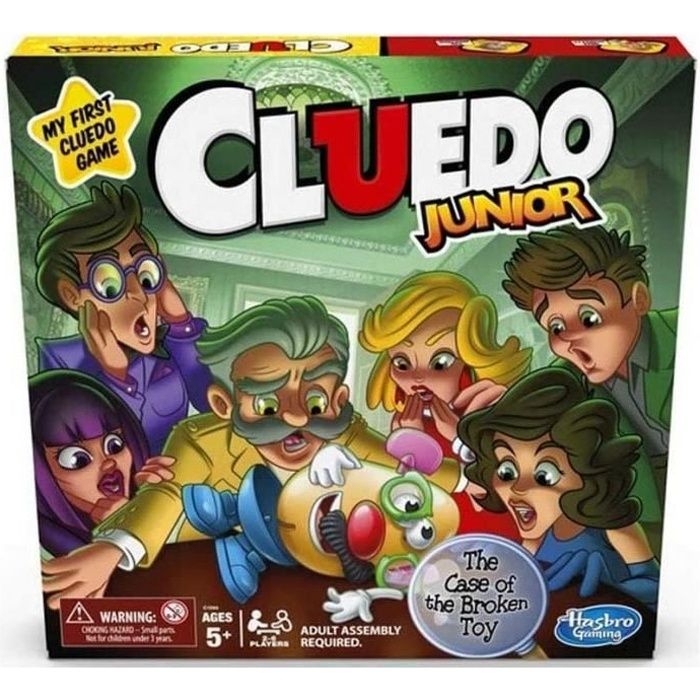 Clue Junior Jeu De Société Pour Enfants De 5 Ans Et Plus, Étui Du Jouet Cassé, Jeu Mystère Classique Pour 2 À 6 Joueurs