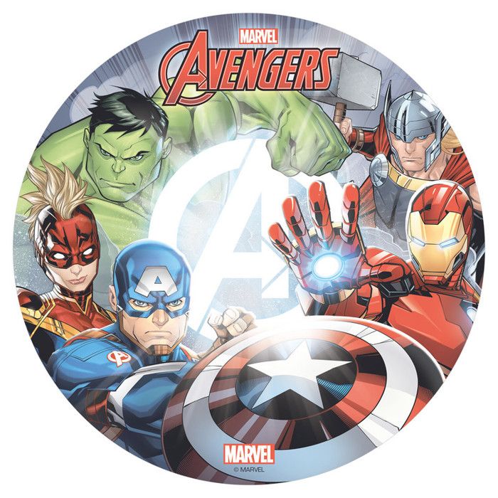 Disque Azyme Avengers Disney - Décoration Gâteau Anniversaire 20 cm - 329