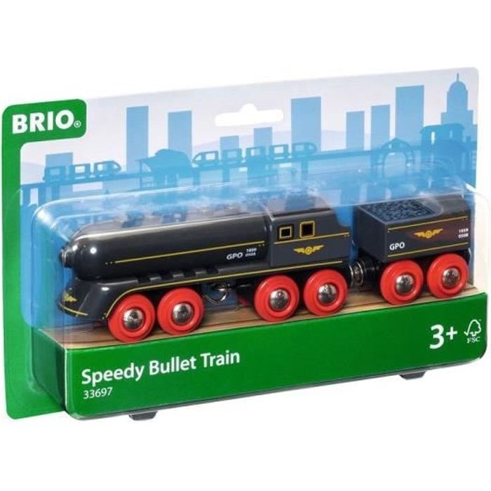 Brio World Train Grande Vitesse - Accessoire Circuit de train en bois - Ravensburger - Mixte dès 3 ans - 33697