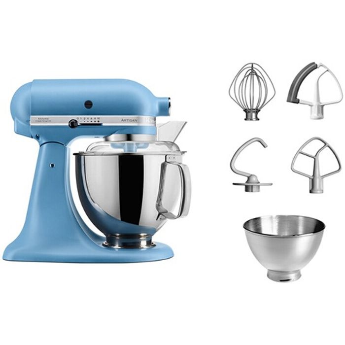 KitchenAid Artisan 5KSM175PSEVB Robot pâtissier 300 Watt bleu rétro