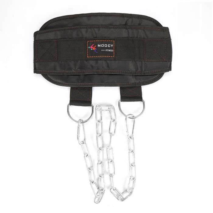 Ceinture de musculation haltère pull-up avec ceinture en chaîne de fer