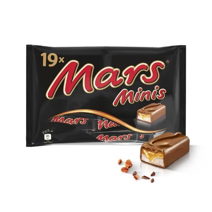 MARS WRIGLEY CONFECTIONERY FRANCE Mini barres de chocolat au lait fourré de confiserie et caramel - 366 g