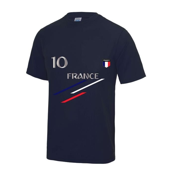 bleu Maillot - Tee shirt foot France homme