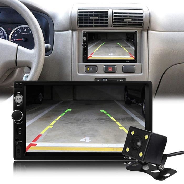 Autoradio HD 2 DIN écran 7- tactile navigation MP5-radio-carte SD-USB multimédia caméra de recul supporté avec télécommande
