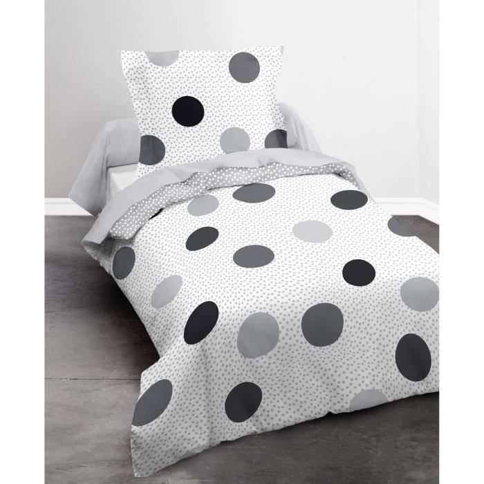 Parure de couette NONE 100% polyester 140x200 GREY