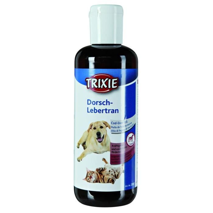 TRIXIE Huile de foie de morue pour chiens/chats 250 ml pour chien