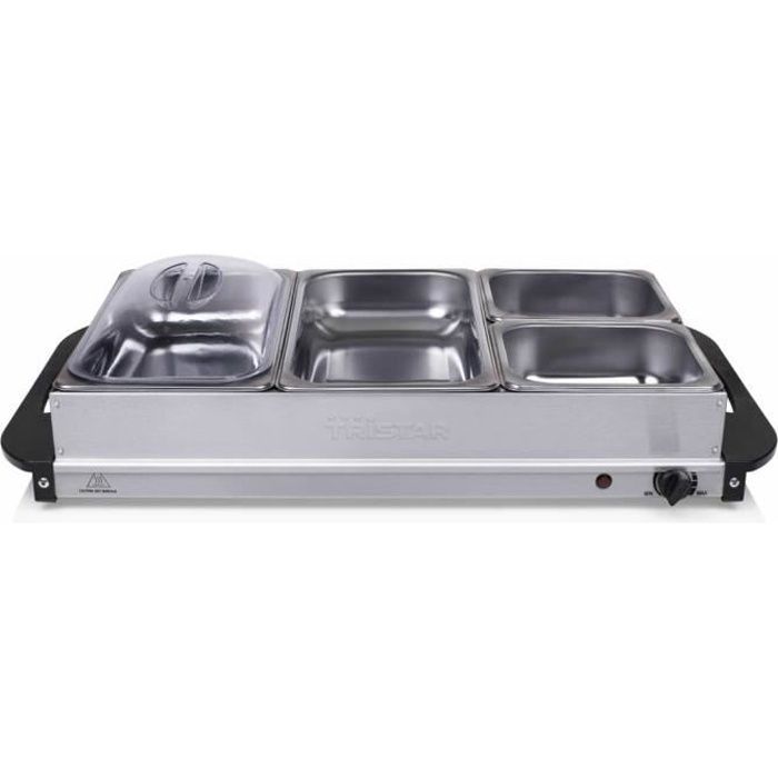 Tristar Chauffe-plat pour buffet 300 W 6,8 L Acier inoxydable Argenté