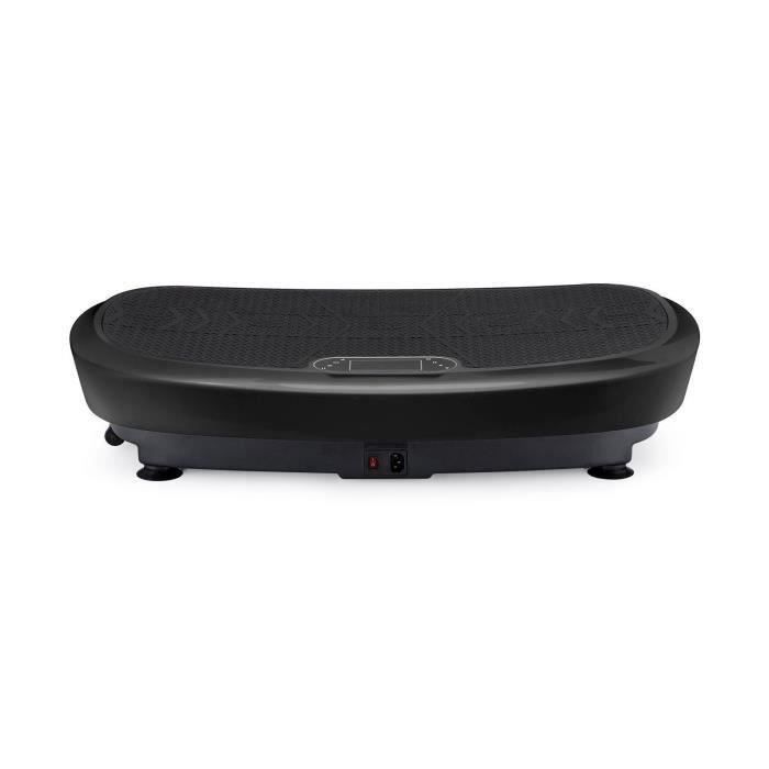 Plateforme Vibrante VibroSlim Radial 3D - 2.0 - 4 programmes préréglés / 180 réglages de Vitesse - 2 Moteurs intégrés 200W (noir)