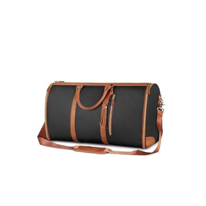Sac à Vêtements Modoker Convertible 2-en-1 - Cuir Vert - 45L Cabine - Robe Et Costume Sans Plis