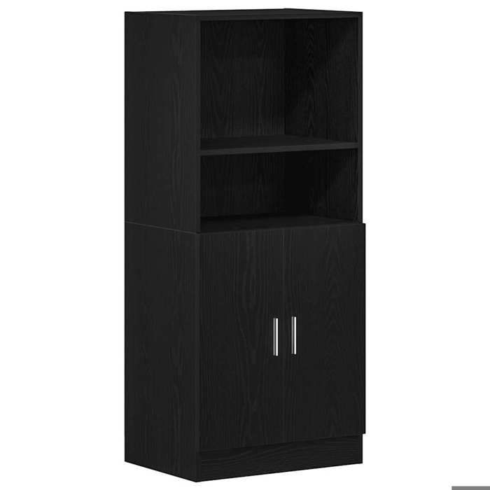 Buffet cuisine/Armoire de cuisine - VIDAXL - noir 57x415x1315 cm bois dingénierie CC7250081
