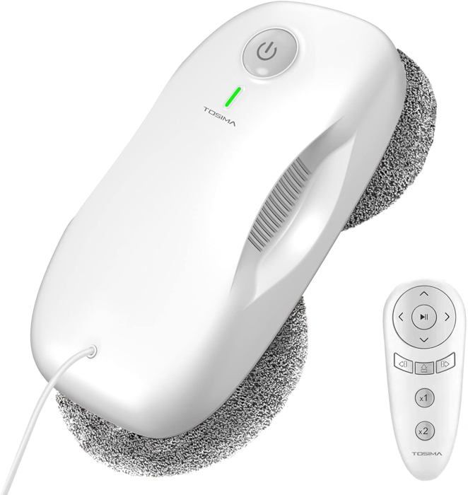 Robot Nettoyeur De Vitres AHWOiHS – 5600Pa Aspiration, Jet D'Eau, Télécommande