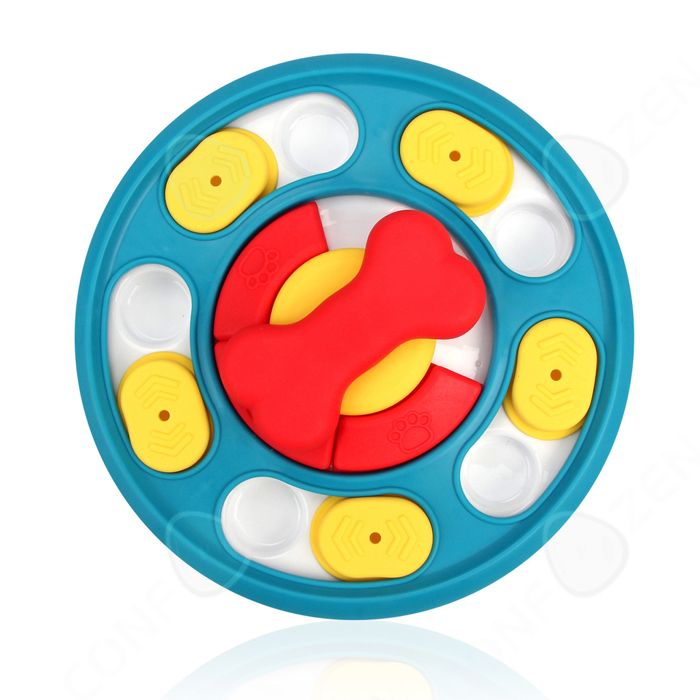 Meilleurs prix pour C Gamelle anti glouton 24x24x4.5cm assiette slow food pour animaux gamelle pour chien jouets pour chiens pour exercer