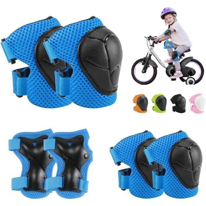 Équipement De Protection 6 En 1 Pour Enfants - Genouillères, Coudières, Protège-poignets - Pour Roller, Skate, Vélo