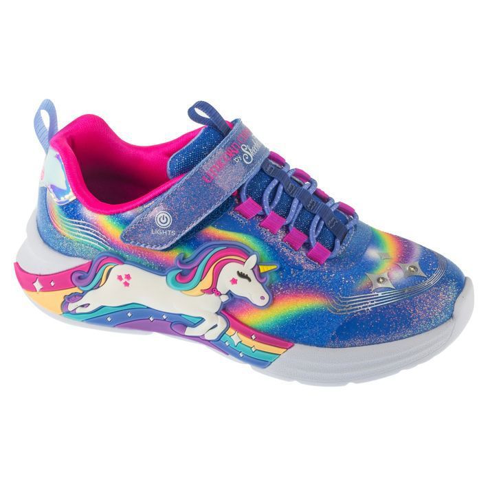 Skechers Baskets pour filles - Bleu - Skechers Unicorn Chaser