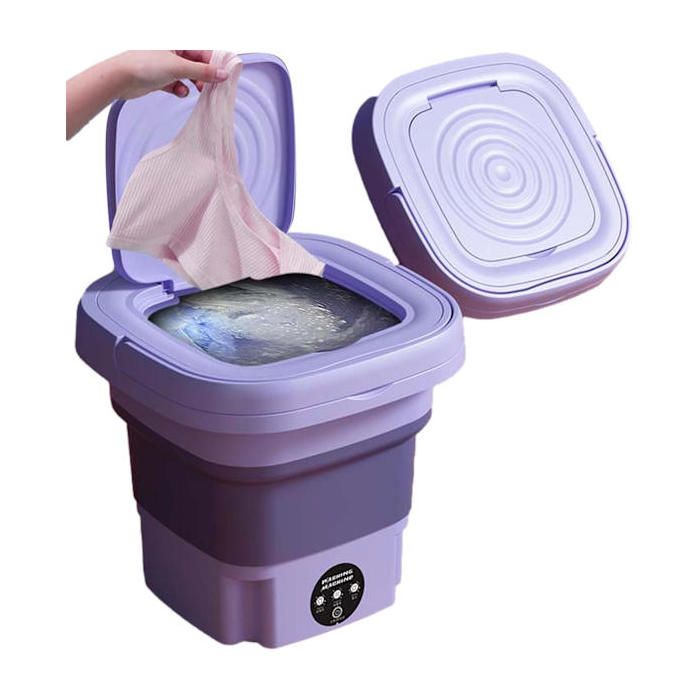 Mini Machine à Laver Portable 4.5L Avec Essorage Et Séchage - Pour Appartement, Camping, Voyage