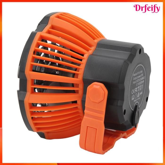 Ventilateur - AKOZON - 18650 - 5200mAh - LED pêche - Télécommande USB rechargeable - Akozon