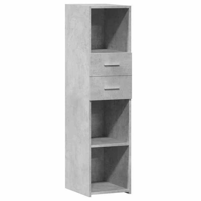 SOLO - TOP Buffet haut 1 PC - ZENCORE - Armoire Vaisselier/Buffet Salon/bureau - gris béton 30x42 5x124 cm - Bois dingénierie 62829