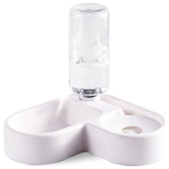 Distributeur deau automatique 2 en 1 pour animaux de compagnieabreuvoir résistant aux éclaboussures et mangeoire sèche pour chat/c