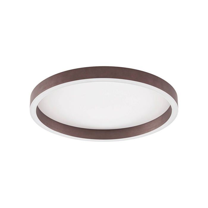 Plafonnier ampoules LED - Lucande - lampe de plafond - - marron