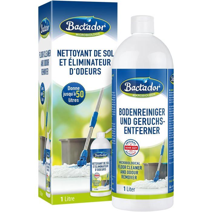 Détergent Aspirateur Laveur 1L-Produit Aspirateur Laveur-Nettoyant Enzymatique-Nettoyant sol non m