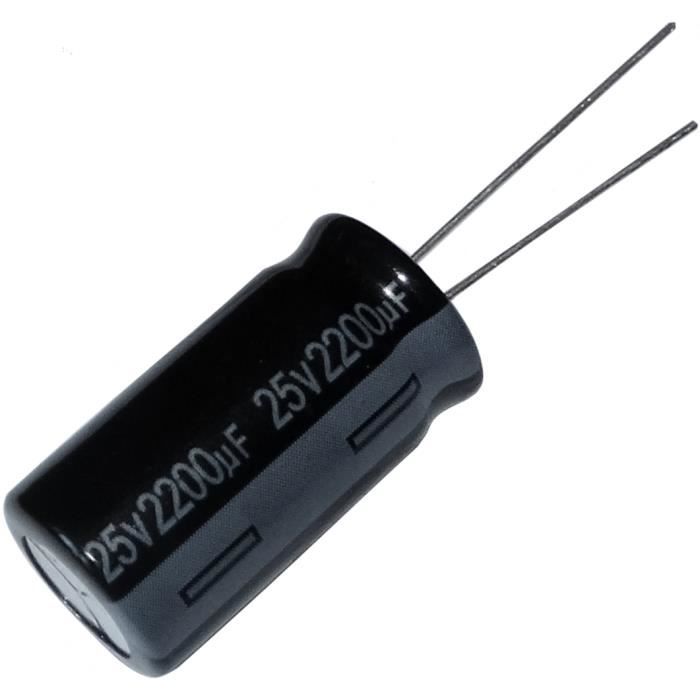 10 x Stück ELKO 2200µF (2200uF) / 50V h=30mm 16 Elektrolyt Kondensator radial