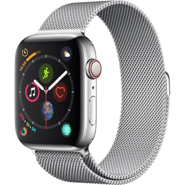 Apple watch series 4 cellular outlet 44mm boîtier en acier inoxydable