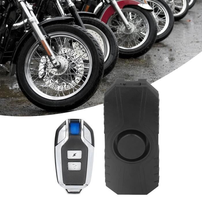 Alarme à vibration sans fil Capteur de mouvement de vibration sans fil étanche Alarme de moto à distance Alarme de vélo électrique