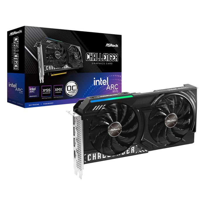 Carte Graphique Asrock Intel Arc B570 CL 10 Go GDDR6 – 2600 MHz, 160 bits - vue 5