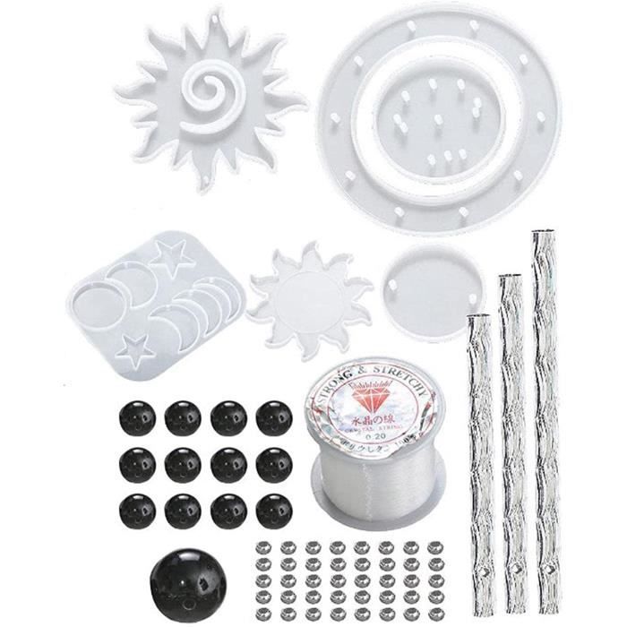 60 Pièces Tubes de Carillon Éolien Kit de DIY Carillon Vent pour Pièces