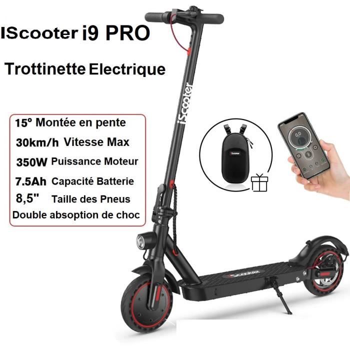 Trottinette Électrique i9Pro Pliable Scooter Adulte 350W 7,5 Ah 8