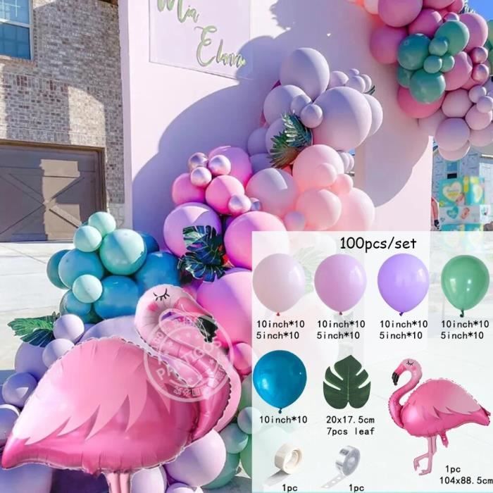 Ensemble de ballons confettis pour fille, arche, guirxiété, rose
