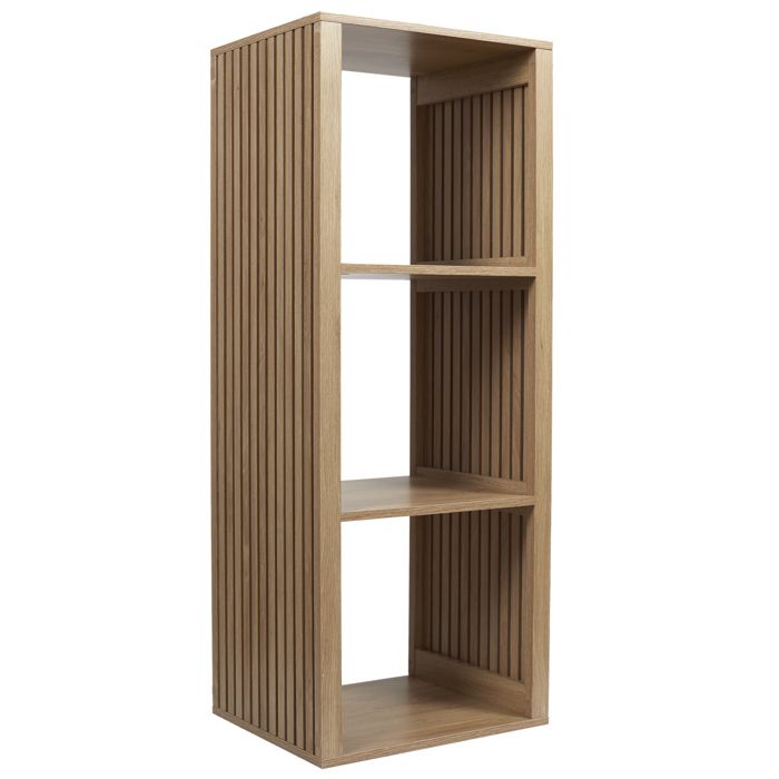 Rangement Modulable - HOME DECO FACTORY - Klaus - 3 Cases - Marron