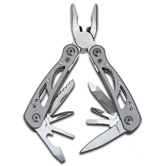 Acier Inoxydable Argenté Outil Multifonction Wichard Avec Ouvre-Manille, Décapsuleur Et Tournevis - Pour Bateau, Camping, Maison Tournevis Ouvre Bouteille