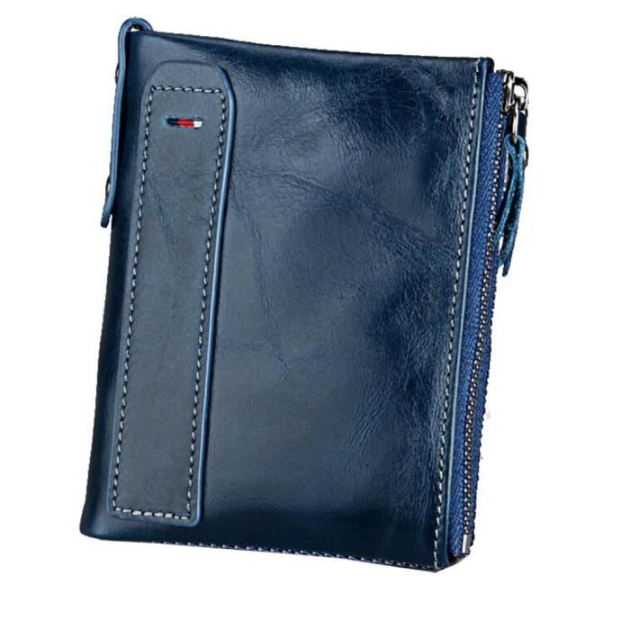 portefeuille minimaliste fin en métal avec blocage RFID sans contact Taille Unique peut contenir jusquà 6 cartes pour homme et femme Gris Porte-cartes 