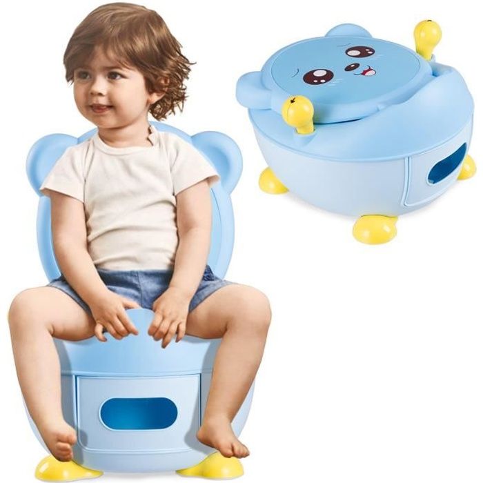 Pot de bébé, toilettes pour bébé, Potty Toilette bébé siège chaise urinoir  pot formation confort en plastique - bleu - Cdiscount Auto
