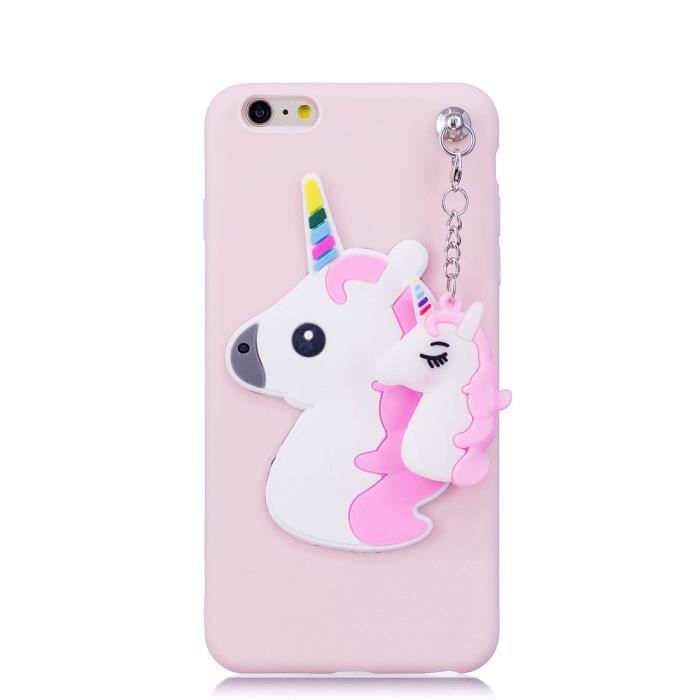 علاج منزلي للبواسير 3D Licorne coque iPhone 6s Plus, iPhone 6 Plus-6S Plus étui (5.5 ...