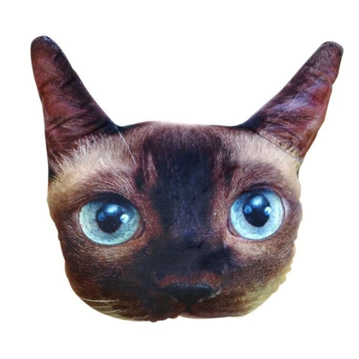 Coussin Oreiller 3d Tete De Chat Avec Des Yeux Bleu Marron Cdiscount Maison Coussin Oreiller 3d Tete De Chat Avec Des Yeux Bleu Marron Cdiscount Maison