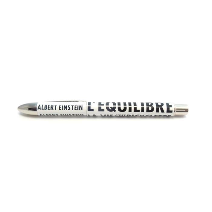 Stylo Citation La Vie C Est Comme Une Bicyclette Albert Einstein Cdiscount Beaux Arts Et Loisirs Creatifs