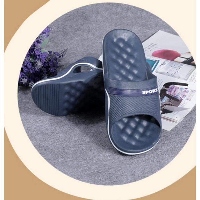 MIUPOO Chaussures De Douche De Voyage Pliables Avec Trous, Séchage