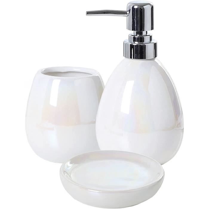 Gobelet Plastique 300ml Lot De 3 Gobelets à Brosse à Dents En Plastique - Blanc, Gris Et Café - Pour Salle De Bain, Voyage Ou Pique-nique Tasse à Dent Plastique